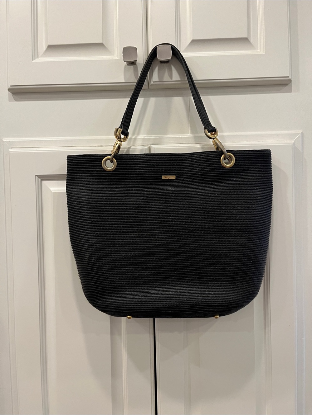 Eric Javits Straw Black Bag